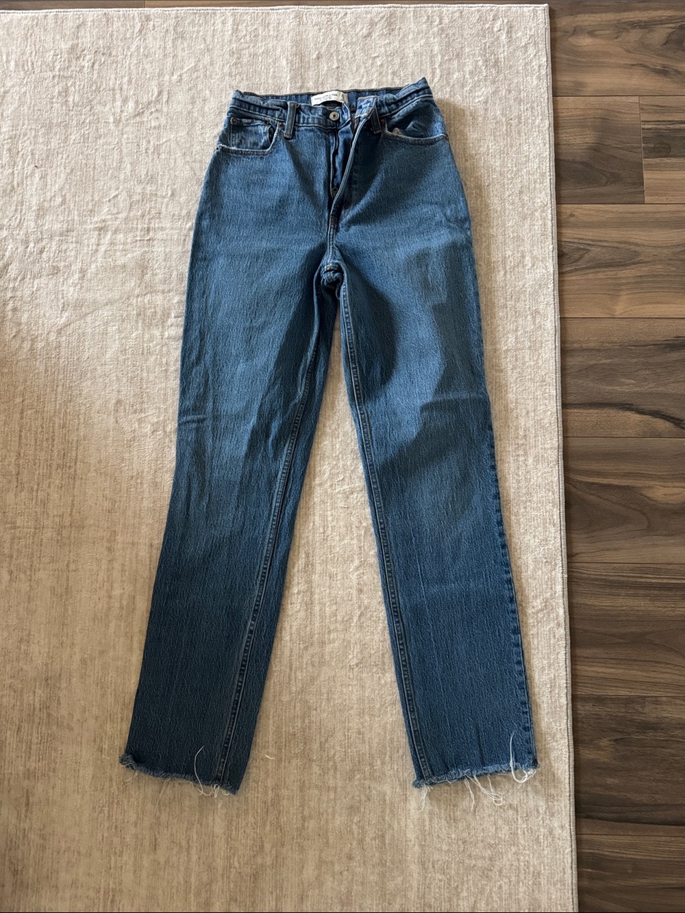 Abercrombie & Fitch Straight Leg Blue Jeans